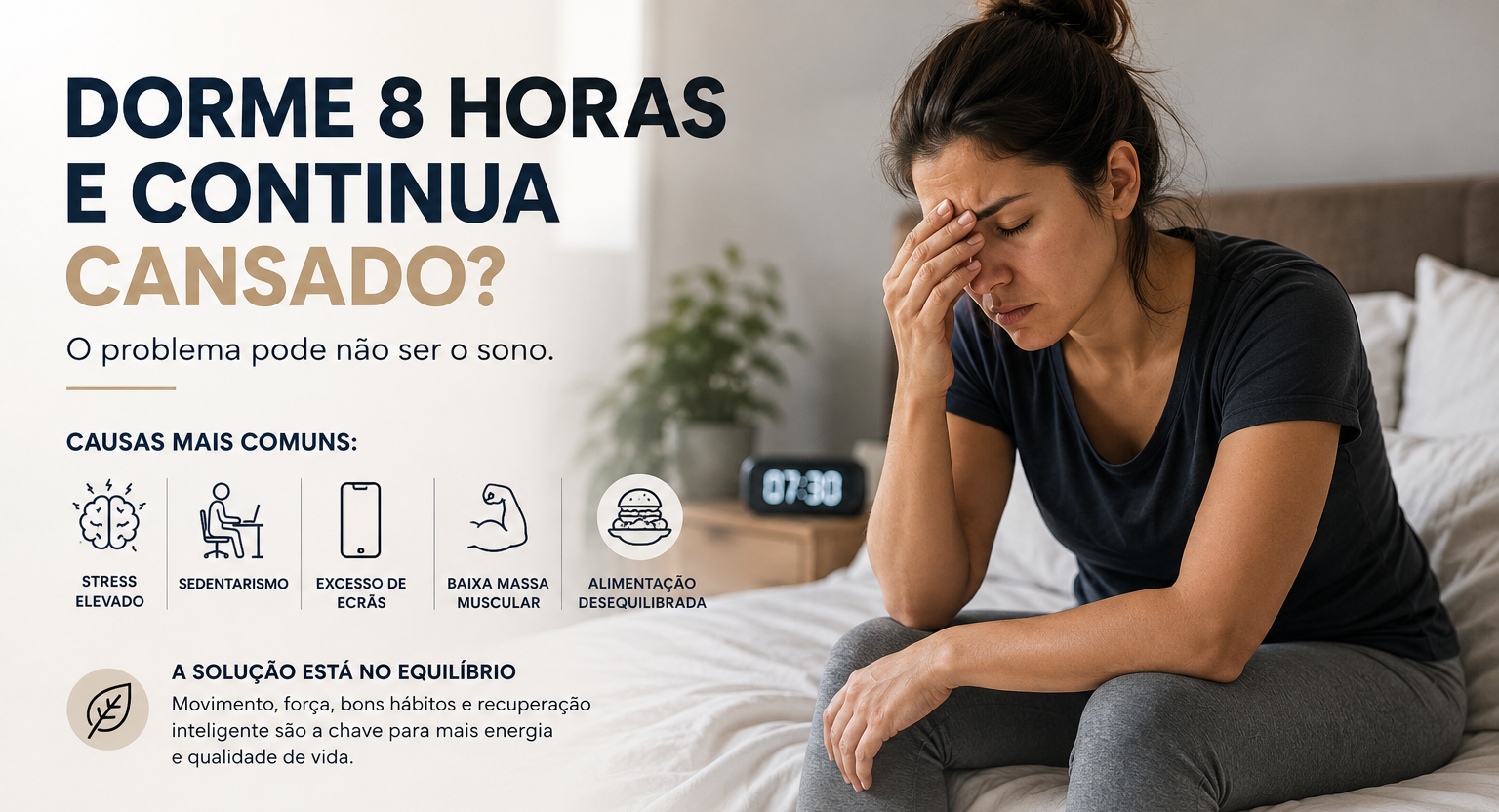 dorme 8 horas e continua cansado
